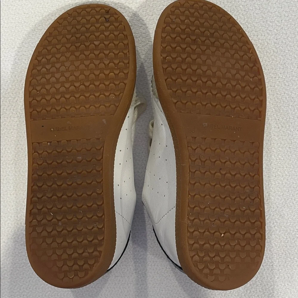 Isabel Marant Bryce leather sneakers White Lace-Up - Picture 5 of 9